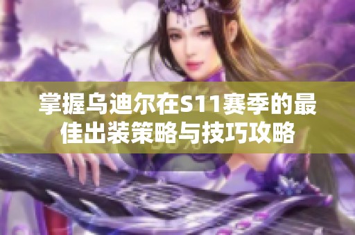 掌握乌迪尔在S11赛季的最佳出装策略与技巧攻略