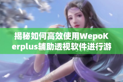 揭秘如何高效使用WepoKerplus辅助透视软件进行游戏开挂技巧