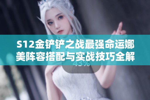 S12金铲铲之战最强命运娜美阵容搭配与实战技巧全解析