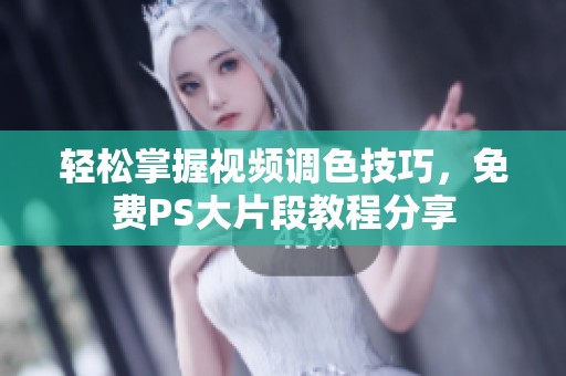 轻松掌握视频调色技巧，免费PS大片段教程分享