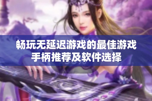 畅玩无延迟游戏的最佳游戏手柄推荐及软件选择