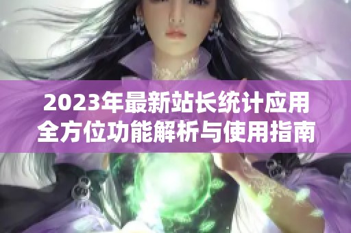 2023年最新站长统计应用全方位功能解析与使用指南