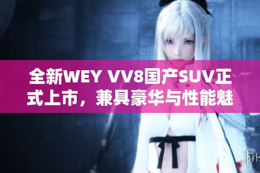 全新WEY VV8国产SUV正式上市，兼具豪华与性能魅力