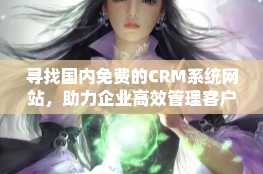 寻找国内免费的CRM系统网站，助力企业高效管理客户关系