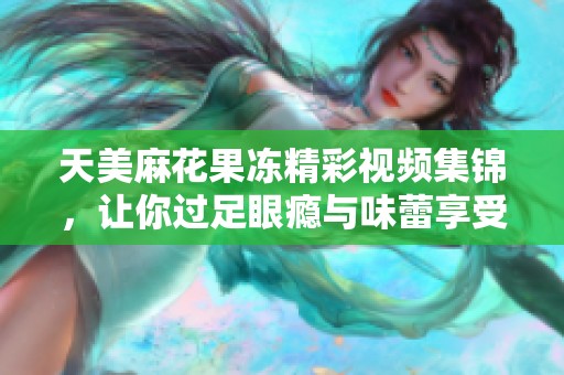 天美麻花果冻精彩视频集锦，让你过足眼瘾与味蕾享受