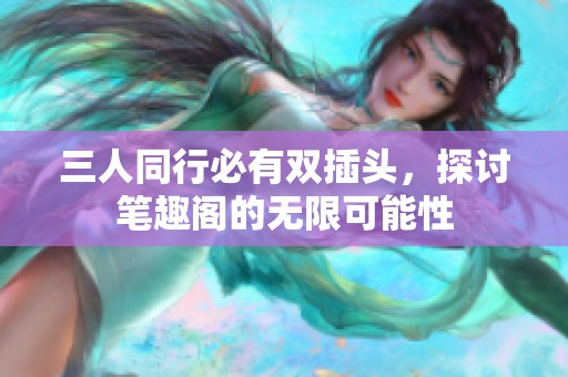 三人同行必有双插头，探讨笔趣阁的无限可能性