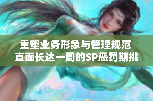 重塑业务形象与管理规范 直面长达一周的SP惩罚期挑战