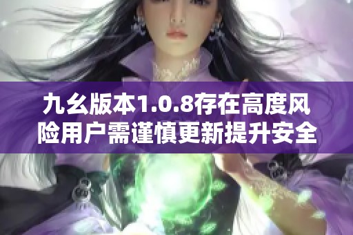 九幺版本1.0.8存在高度风险用户需谨慎更新提升安全性