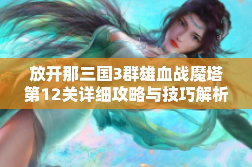 放开那三国3群雄血战魔塔第12关详细攻略与技巧解析