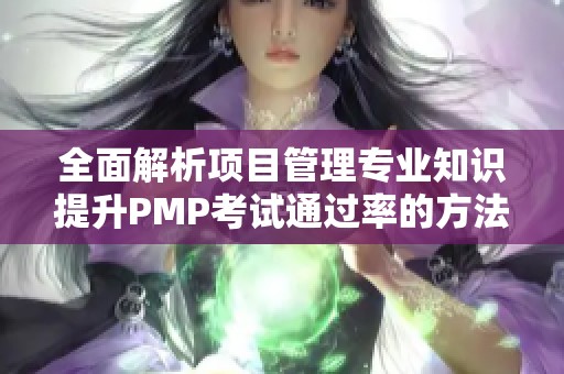 全面解析项目管理专业知识提升PMP考试通过率的方法