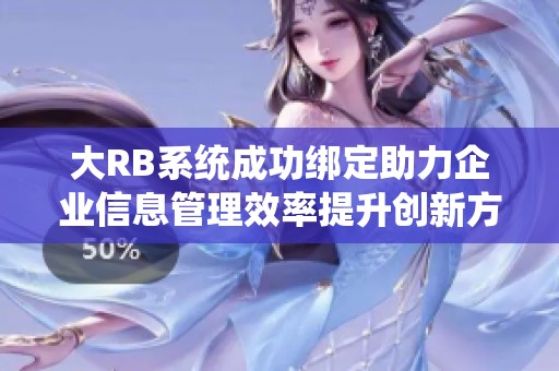 大RB系统成功绑定助力企业信息管理效率提升创新方案