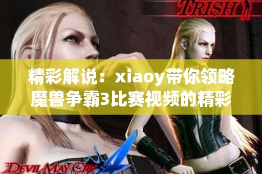 精彩解说：xiaoy带你领略魔兽争霸3比赛视频的精彩瞬间