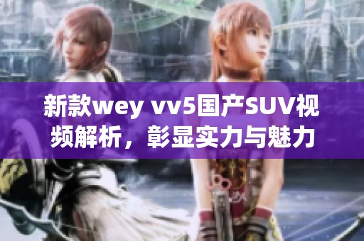 新款wey vv5国产SUV视频解析，彰显实力与魅力